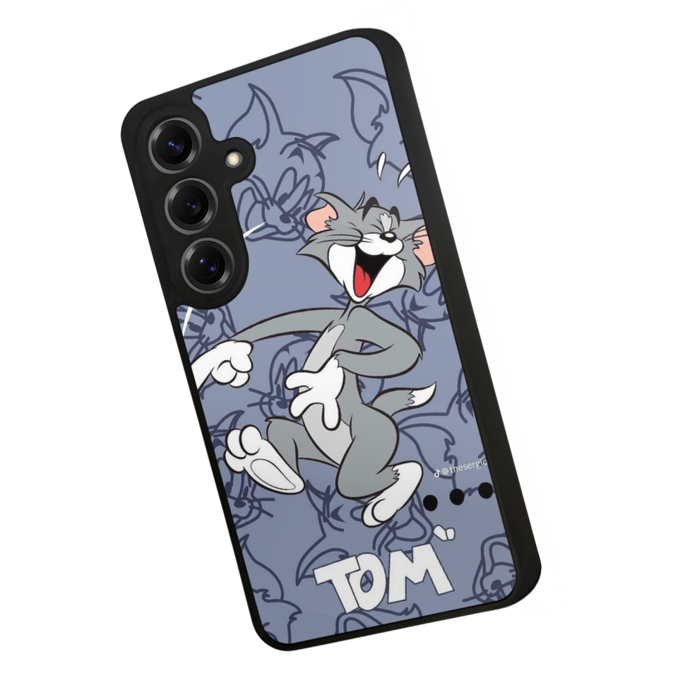 Samsung Galaxy S25 Uyumlu Tom And Jerry Tasarımlı Glossy Premium Kılıf