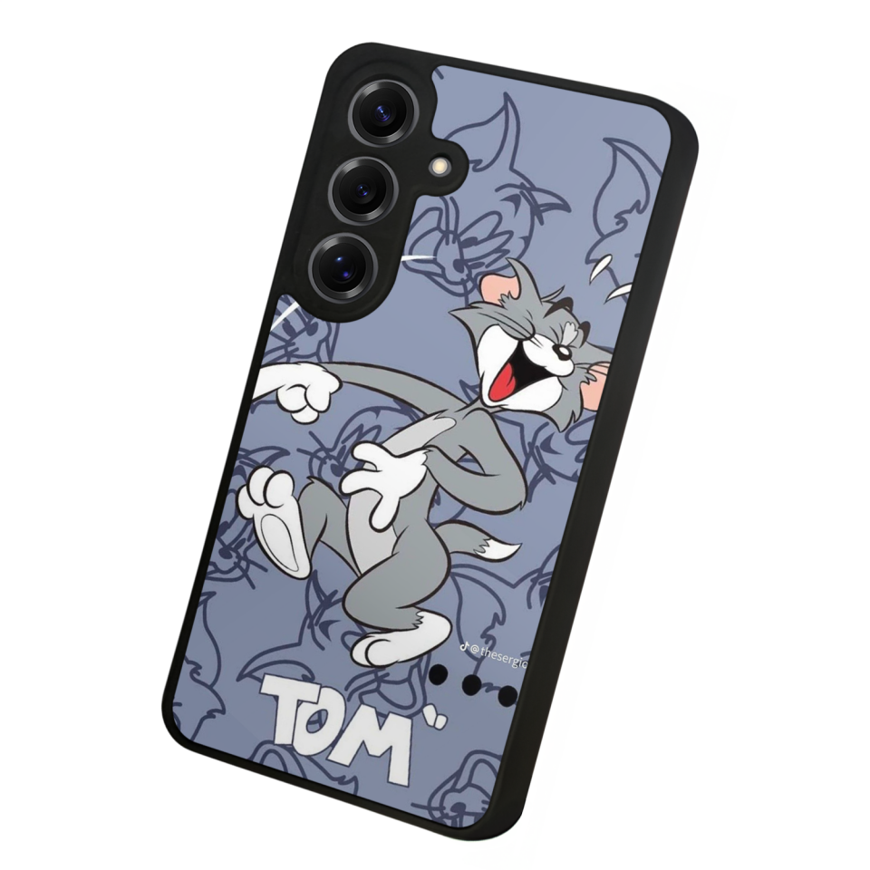 Samsung Galaxy S25 Uyumlu Tom And Jerry Tasarımlı Glossy Premium Kılıf