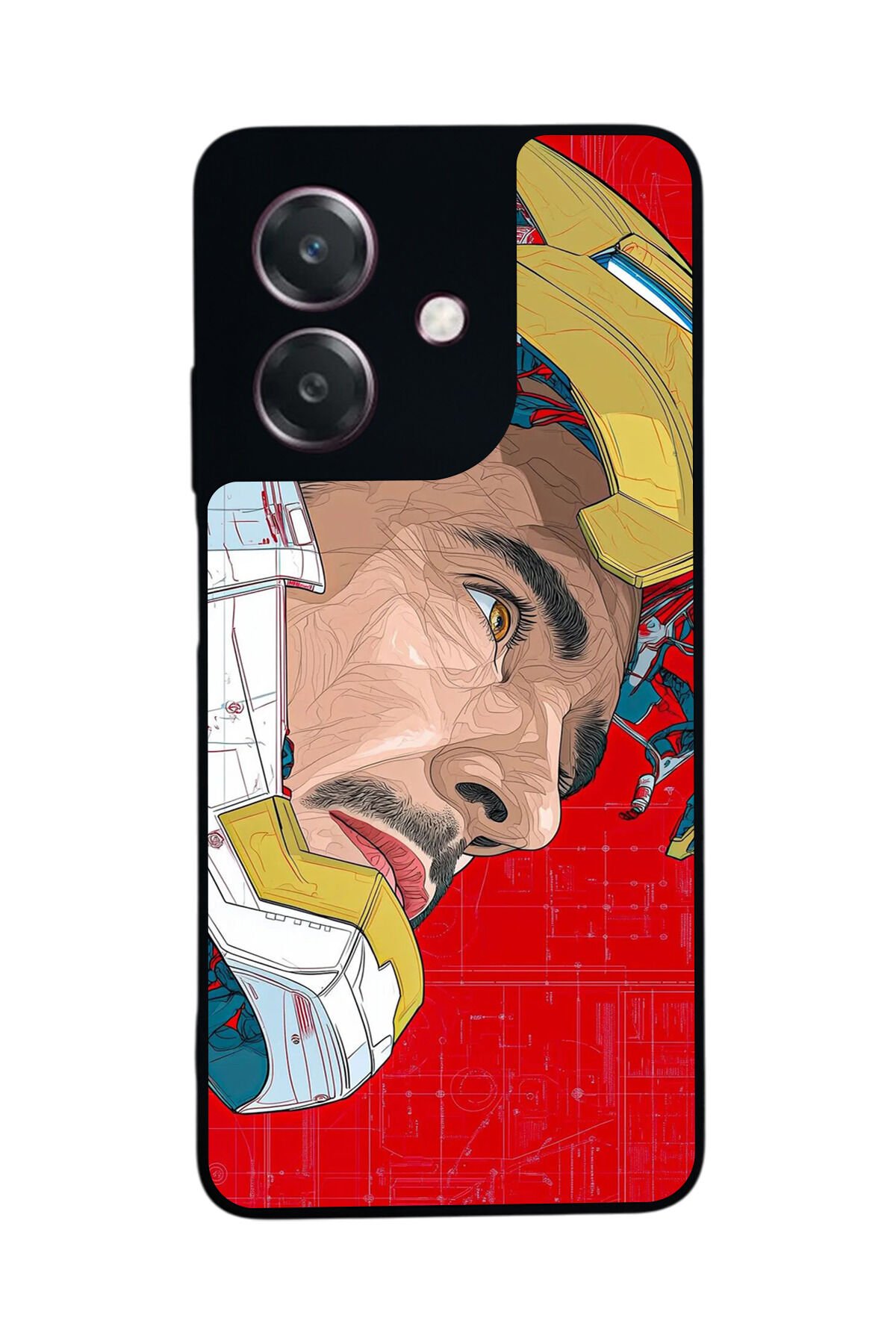 Oppo A3 5G Uyumlu Iron Man ( Demir Adam ) Tasarımlı Glossy Premium Kılıf