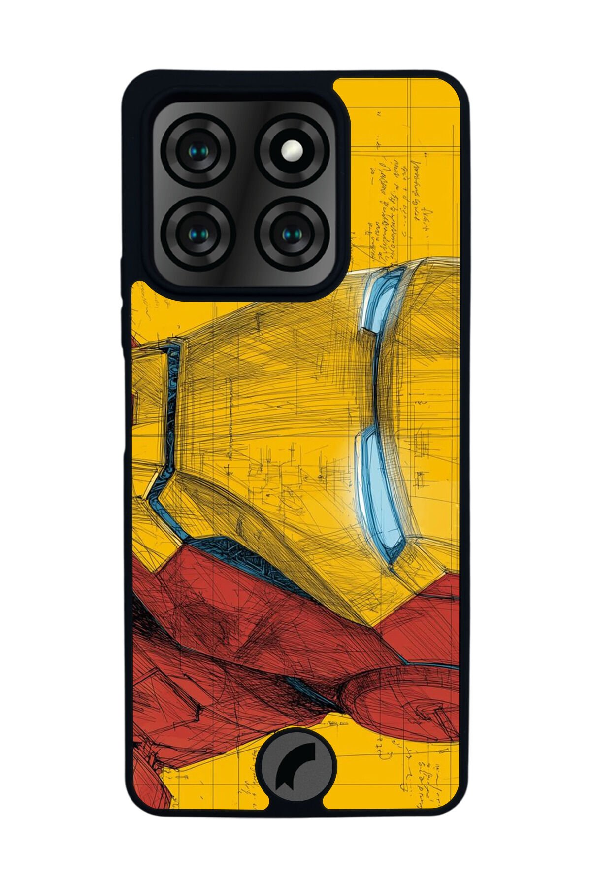 Reeder S71 Uyumlu Iron Man ( Demir Adam ) Tasarımlı Glossy Premium Kılıf