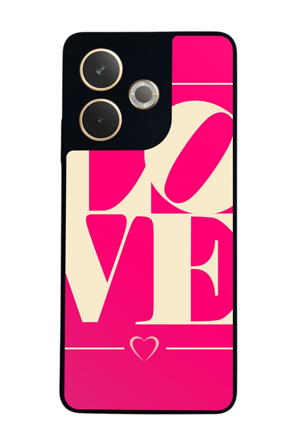 Oppo A5 Pro Uyumlu Love Tasarımlı Glossy Premium Kılıf