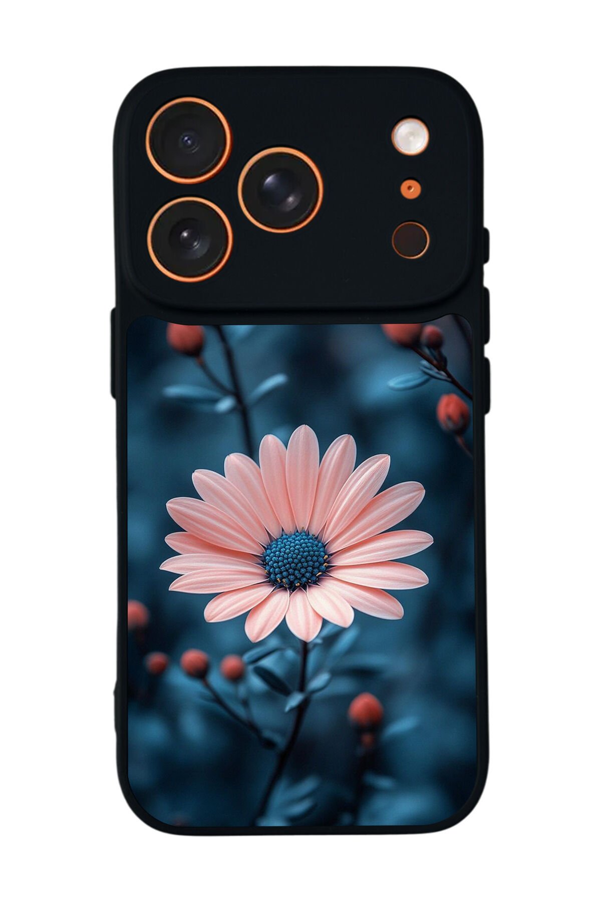 iPhone 17 Pro Uyumlu Cicek Tasarımlı Glossy Premium Kılıf