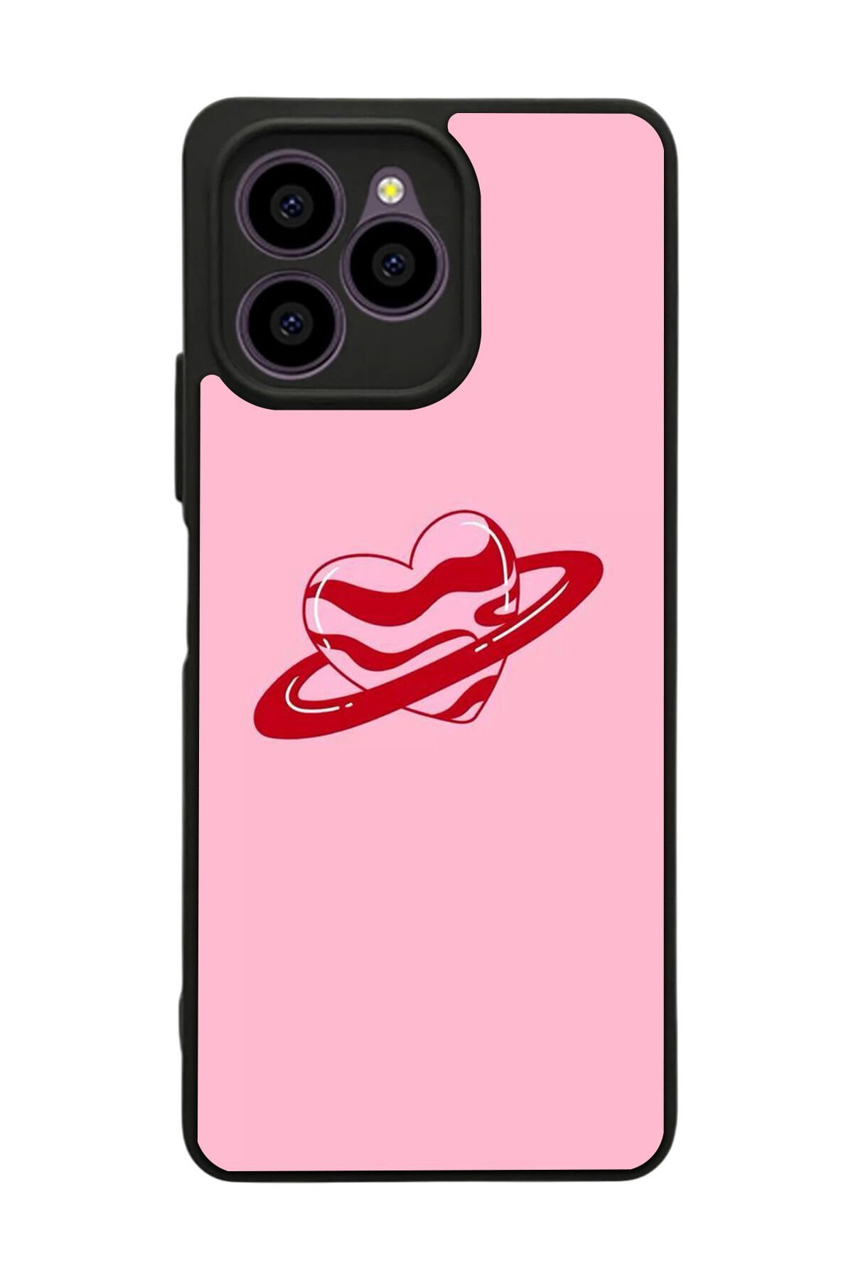 Omix X6 Uyumlu Kalp Love Tasarımlı Glossy Premium Kılıf