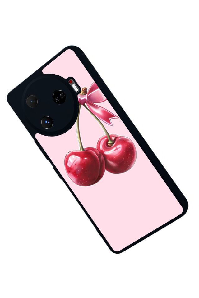 Tecno Camon 30 Pro Uyumlu Kiraz Tasarımlı Glossy Premium Kılıf