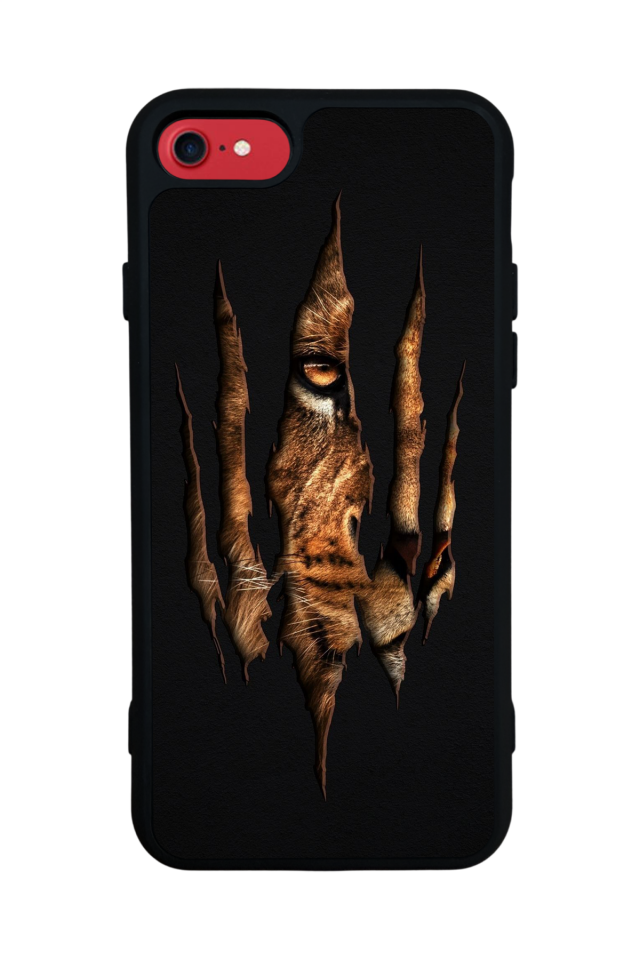 iPhone 7 Uyumlu Aslan Tasarımlı Glossy Premium Kılıf