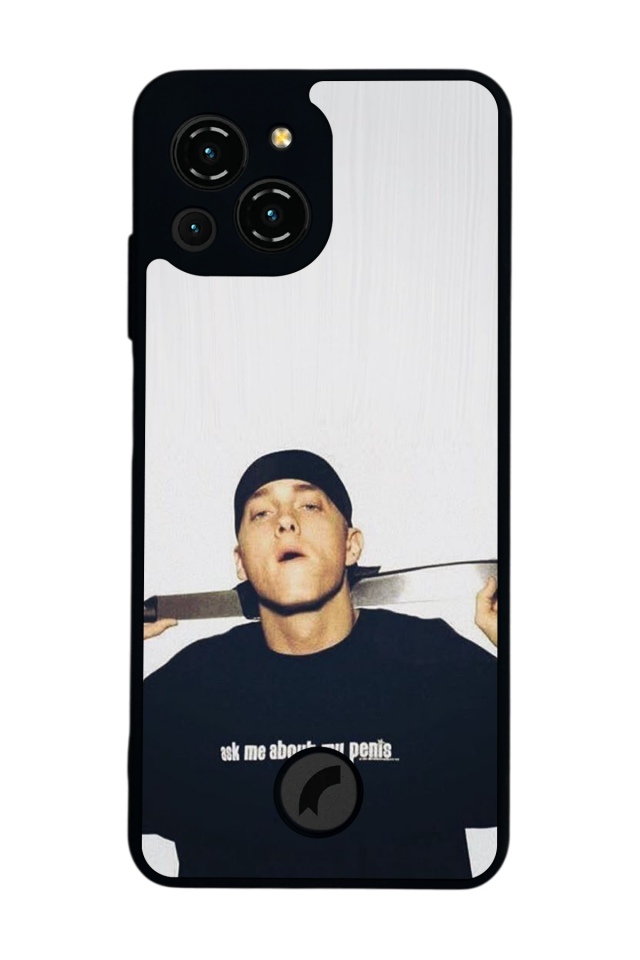 Reeder S23 Pro Max Uyumlu Eminem Tasarımlı Glossy Premium Kılıf