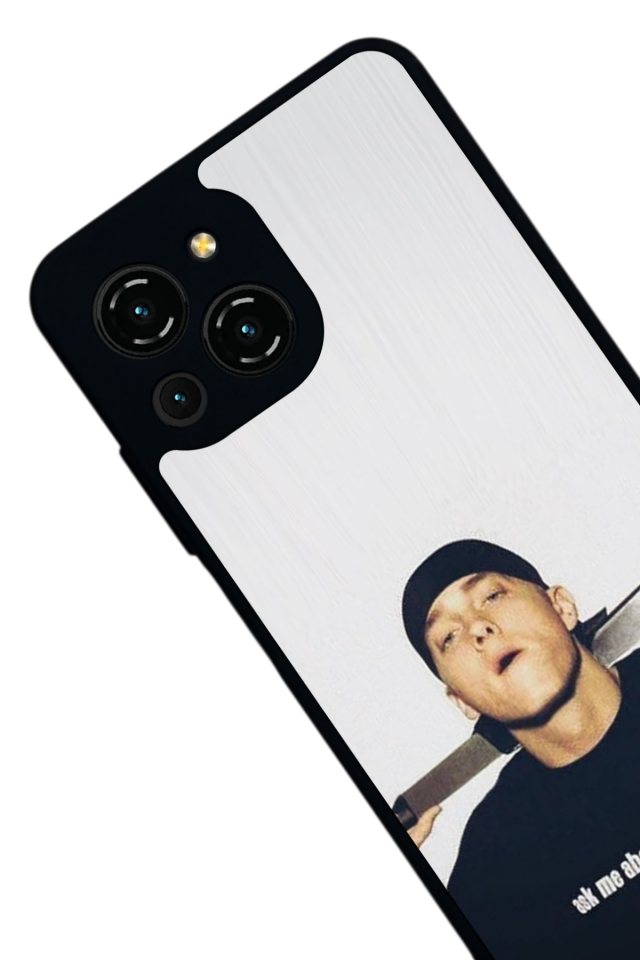 Reeder S23 Pro Max Uyumlu Eminem Tasarımlı Glossy Premium Kılıf