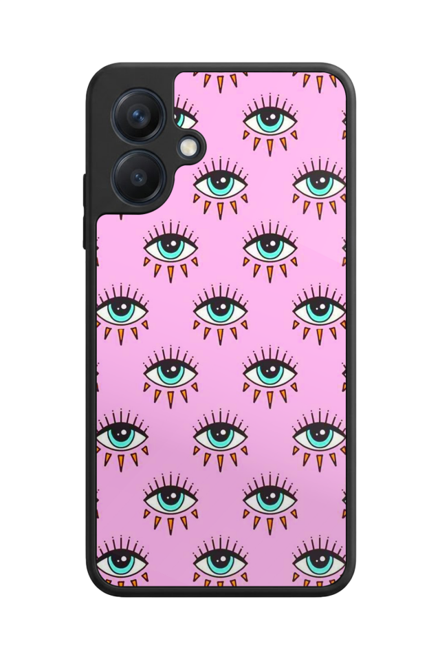 Samsung Galaxy A07 Uyumlu Göz Tasarımlı Glossy Premium Kılıf