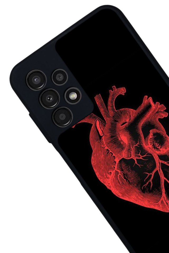 Samsung Galaxy A13 Uyumlu Kalp Love Tasarımlı Glossy Premium Kılıf