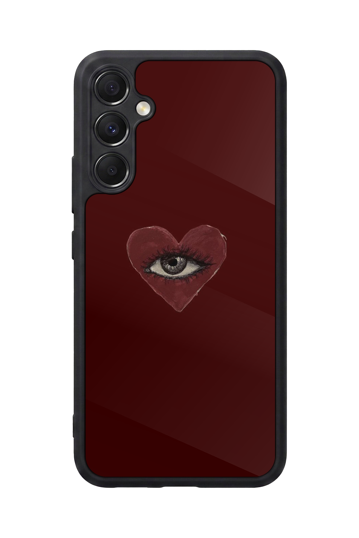 Samsung Galaxy M34 Uyumlu Kalp Love Tasarımlı Glossy Premium Kılıf