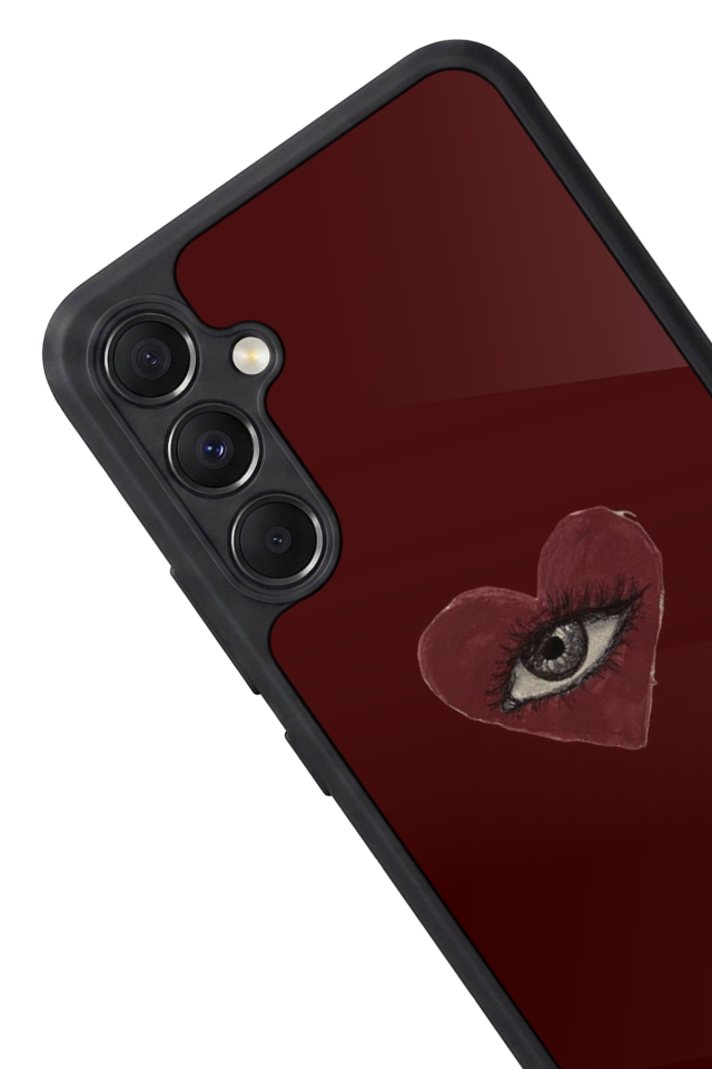 Samsung Galaxy M34 Uyumlu Kalp Love Tasarımlı Glossy Premium Kılıf