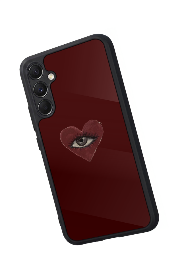 Samsung Galaxy M34 Uyumlu Kalp Love Tasarımlı Glossy Premium Kılıf