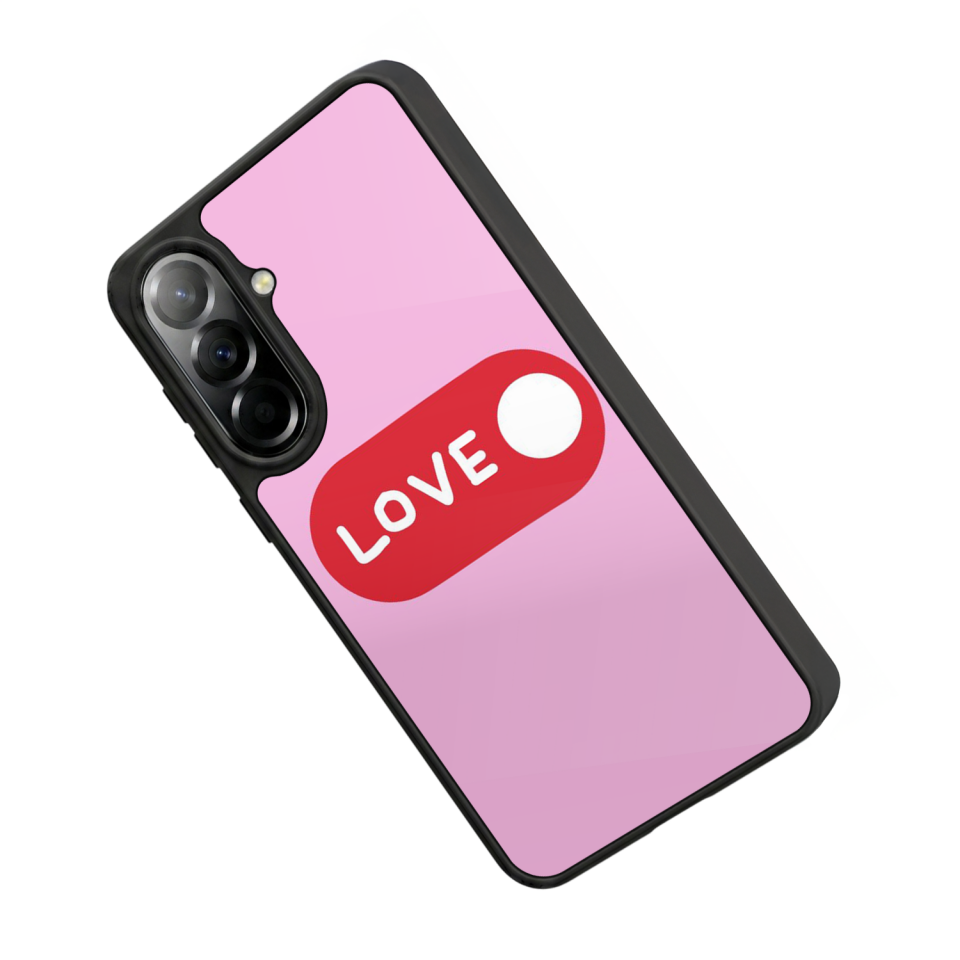 Samsung Galaxy A37 Uyumlu Kalp Love Tasarımlı Glossy Premium Kılıf