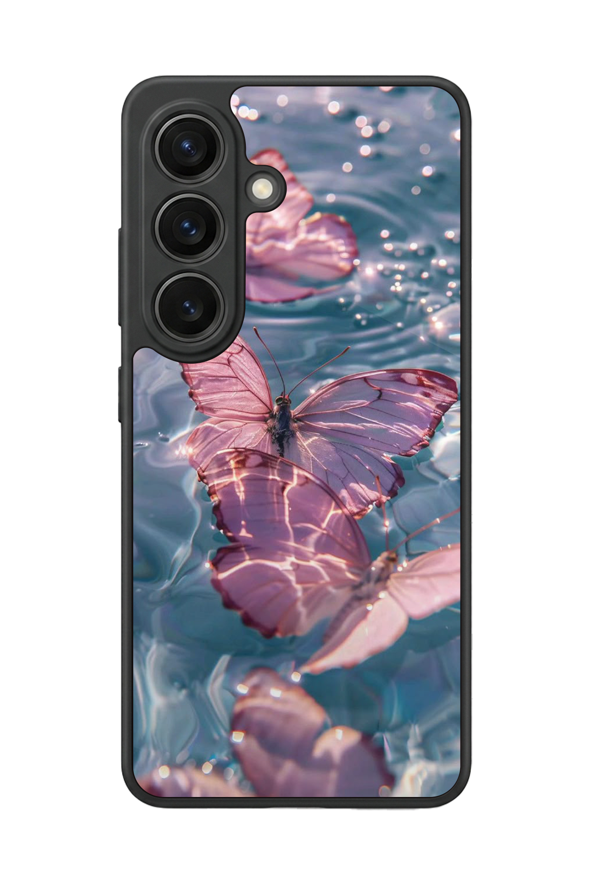 Samsung Galaxy S26 Uyumlu Kelebek Tasarımlı Glossy Premium Kılıf