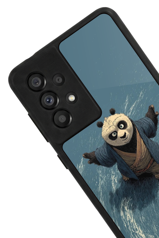 Samsung Galaxy A73 Uyumlu Kung Fu Panda Tasarımlı Glossy Premium Kılıf