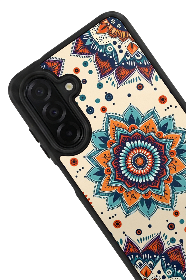 Samsung Galaxy A56 Uyumlu Mandaal Tasarımlı Glossy Premium Kılıf