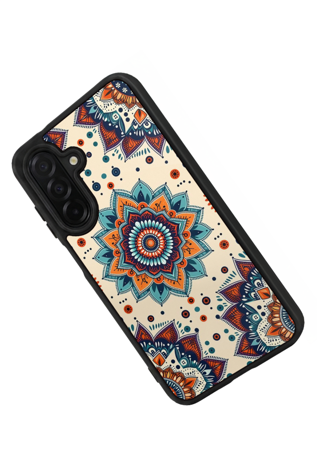 Samsung Galaxy A56 Uyumlu Mandaal Tasarımlı Glossy Premium Kılıf