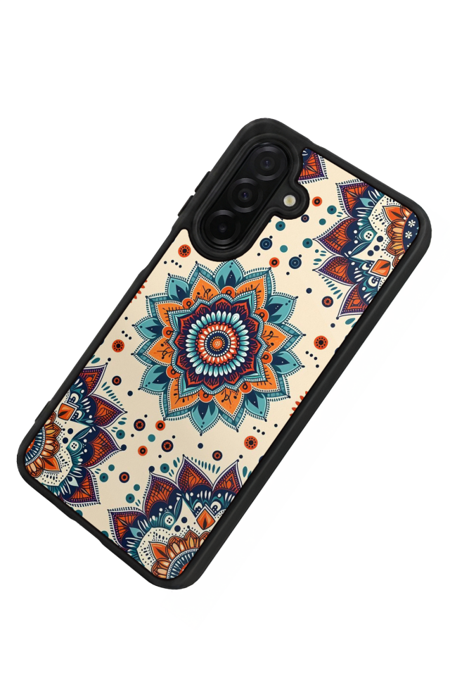 Samsung Galaxy A56 Uyumlu Mandaal Tasarımlı Glossy Premium Kılıf