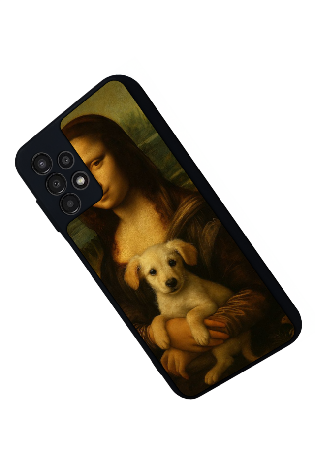 Samsung Galaxy A23 Uyumlu Monalisa Tasarımlı Glossy Premium Kılıf