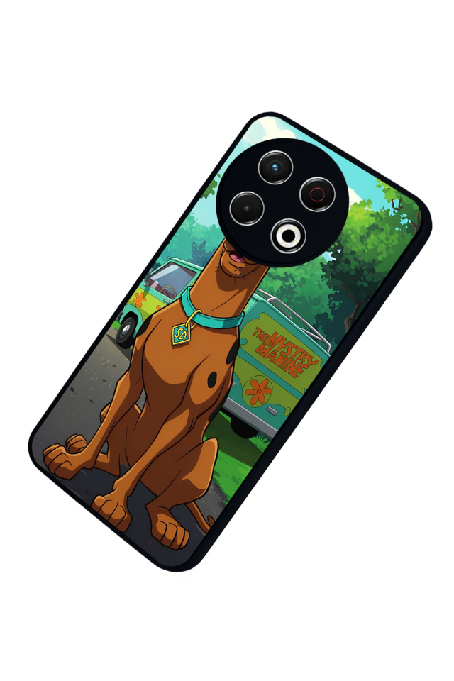 Tecno Spark 30 Pro Uyumlu Scooby Doo Tasarımlı Glossy Premium Kılıf