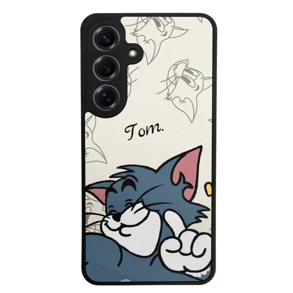 Samsung Galaxy S25 Uyumlu Tom And Jerry Tasarımlı Glossy Premium Kılıf