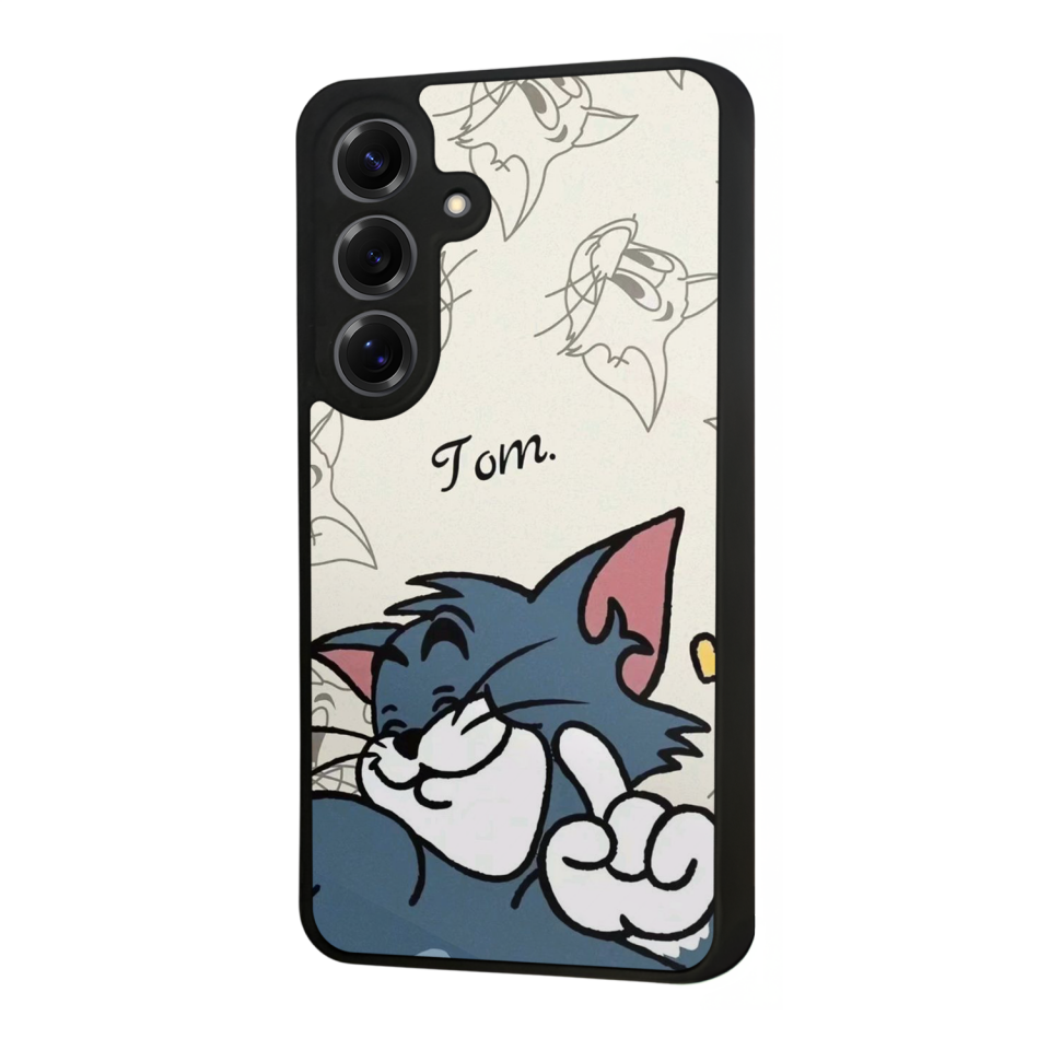 Samsung Galaxy S25 Uyumlu Tom And Jerry Tasarımlı Glossy Premium Kılıf