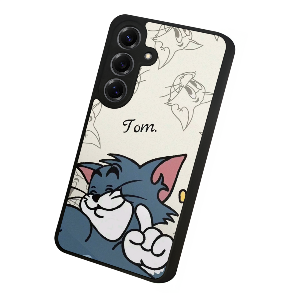 Samsung Galaxy S25 Uyumlu Tom And Jerry Tasarımlı Glossy Premium Kılıf