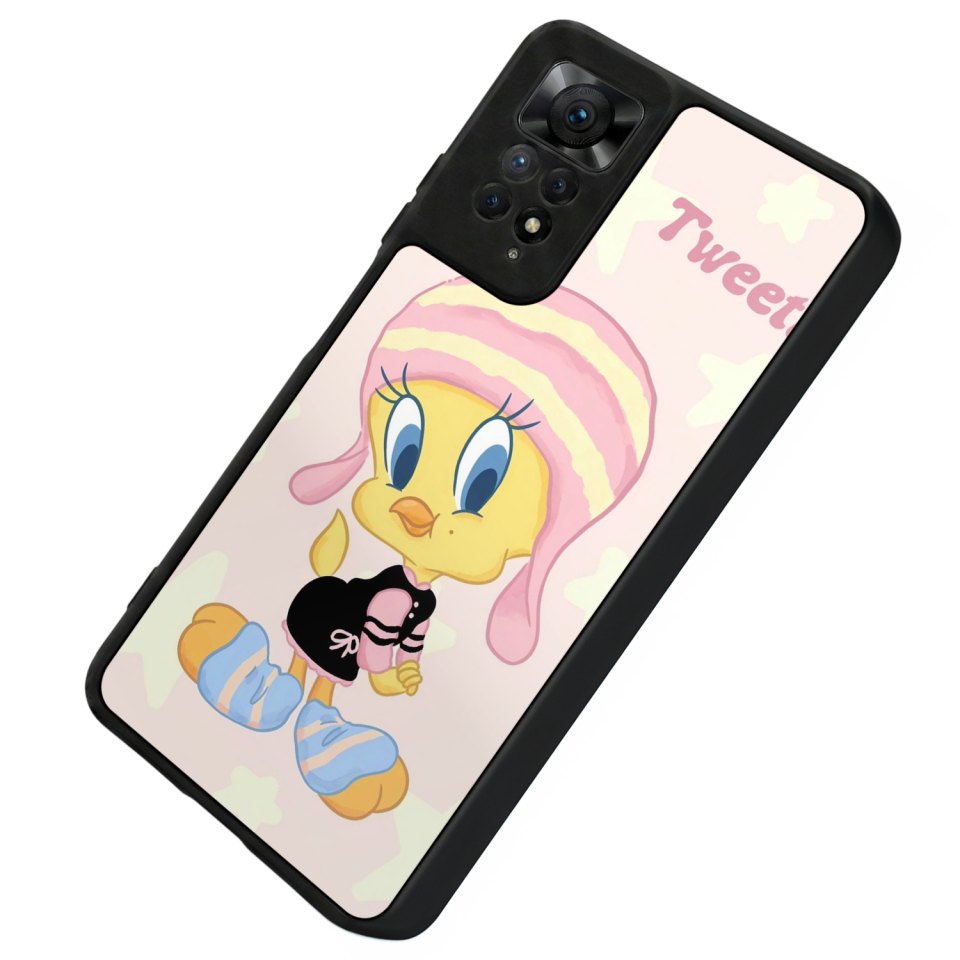 Xiaomi Redmi Note 11 Pro Uyumlu Tweety Tasarımlı Glossy Premium Kılıf