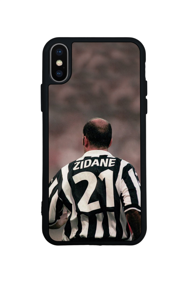 iPhone XS Max Uyumlu Zidane Tasarımlı Glossy Premium Kılıf