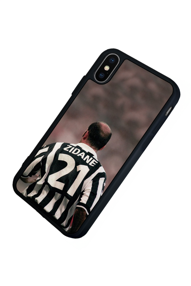 iPhone XS Max Uyumlu Zidane Tasarımlı Glossy Premium Kılıf