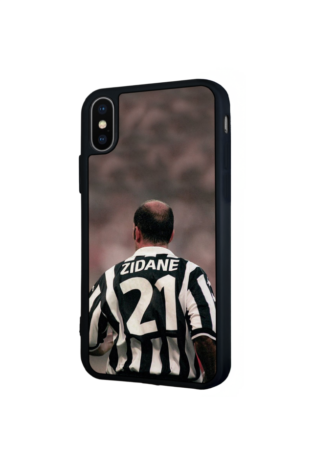 iPhone XS Max Uyumlu Zidane Tasarımlı Glossy Premium Kılıf