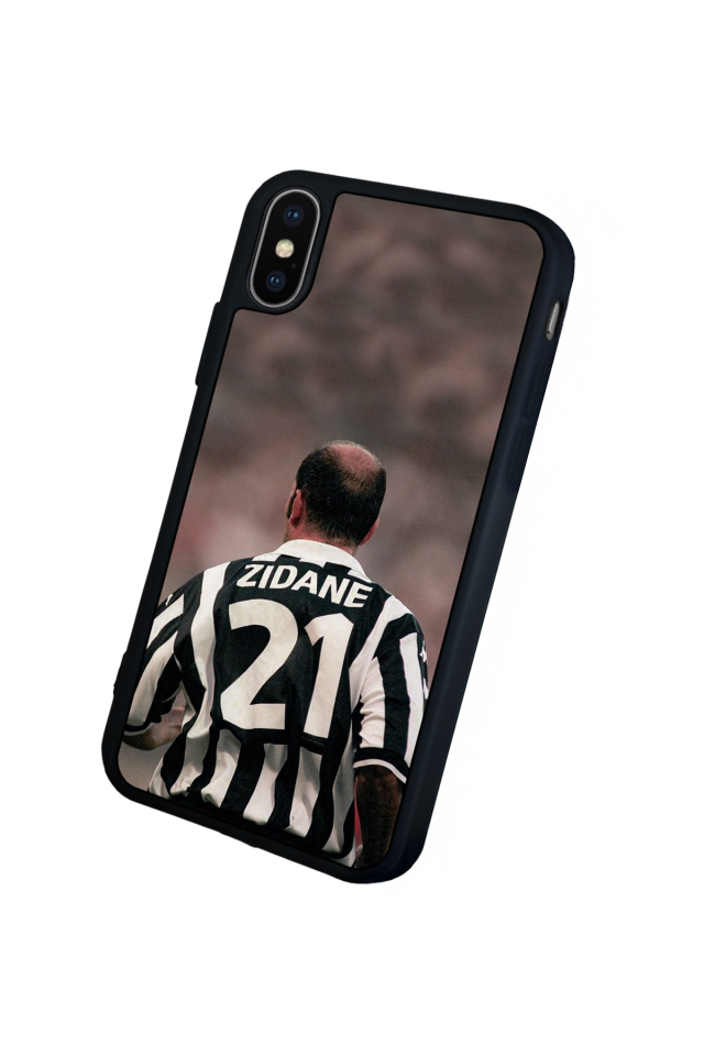 iPhone XS Max Uyumlu Zidane Tasarımlı Glossy Premium Kılıf