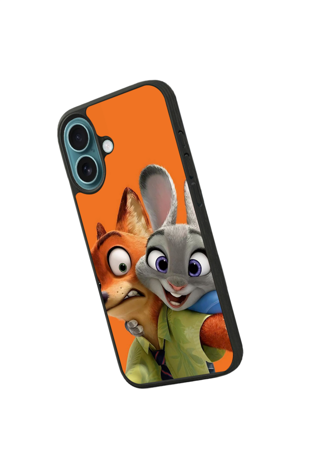 iPhone 16 Uyumlu Zootropolis Tasarımlı Glossy Premium Kılıf