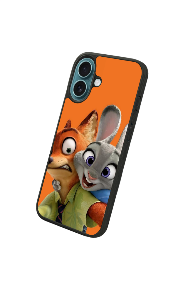 iPhone 16 Uyumlu Zootropolis Tasarımlı Glossy Premium Kılıf