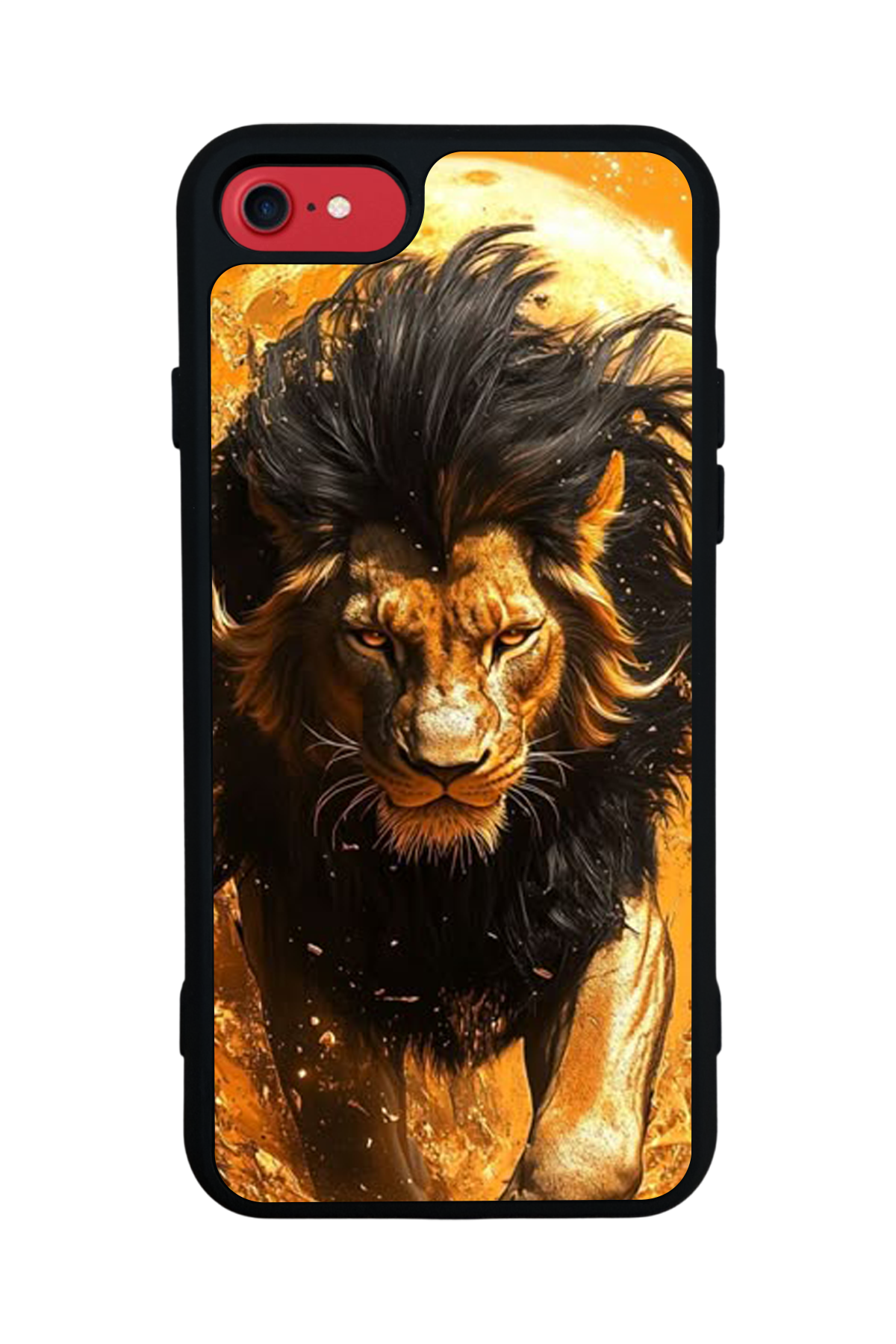 iPhone 7 Uyumlu Aslan Tasarımlı Glossy Premium Kılıf