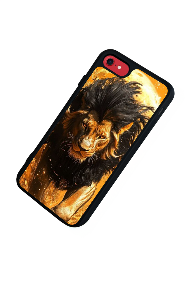 iPhone 7 Uyumlu Aslan Tasarımlı Glossy Premium Kılıf