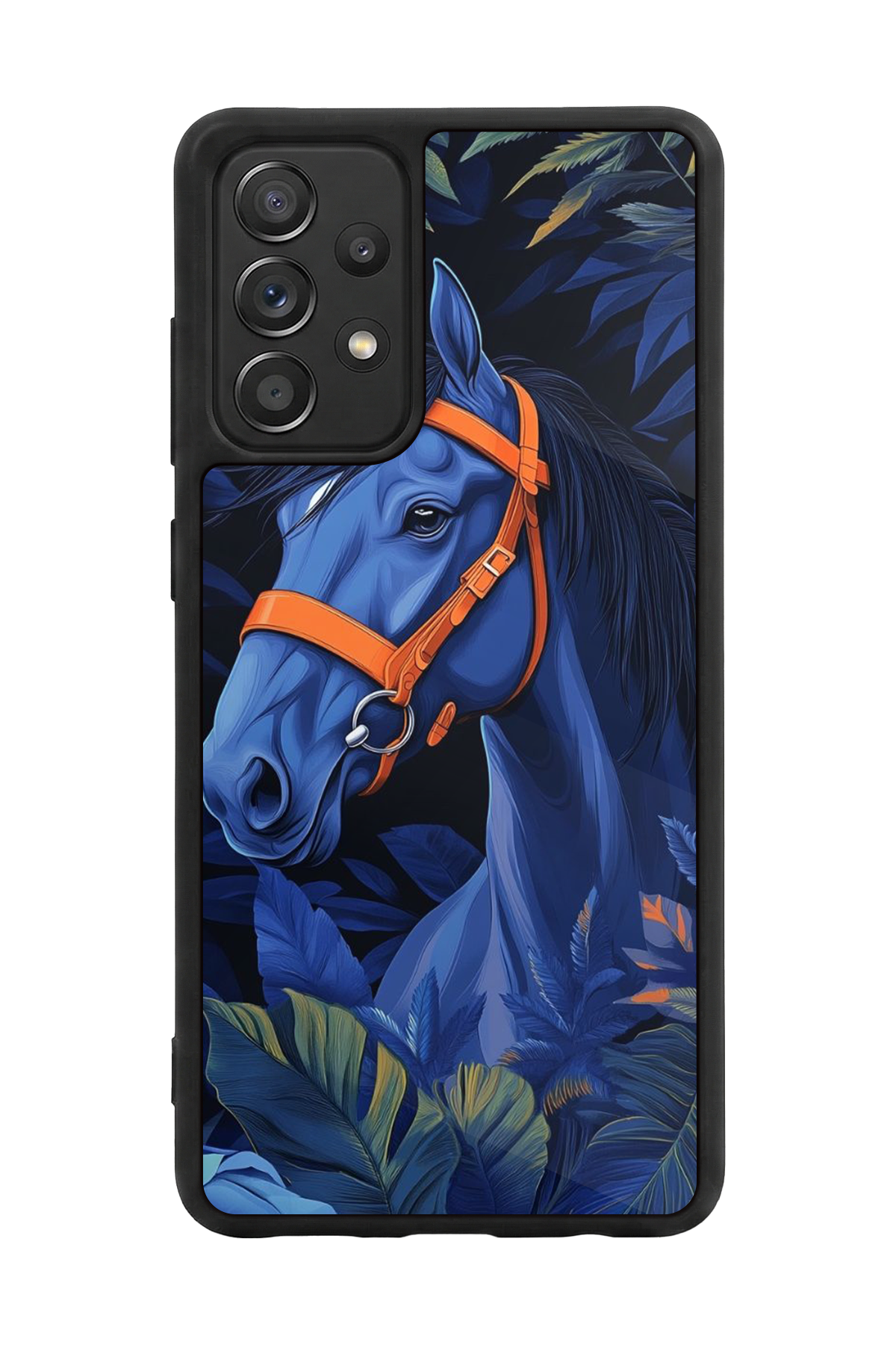 Samsung Galaxy A72 Uyumlu At Horse Tasarımlı Glossy Premium Kılıf
