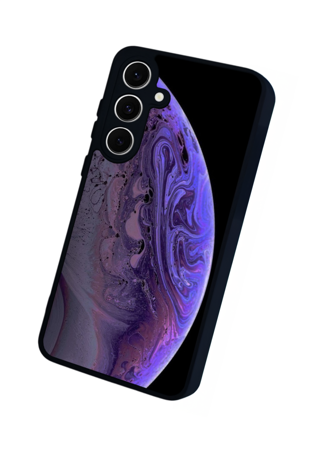 Samsung Galaxy A16 Uyumlu Ay Tasarımlı Glossy Premium Kılıf