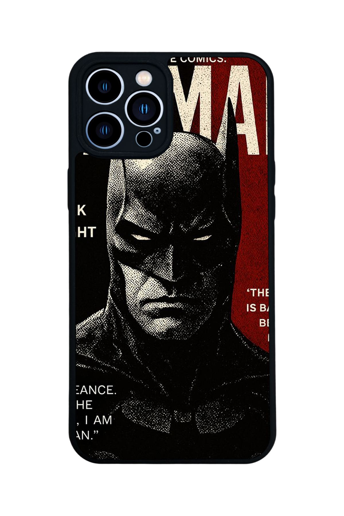 iPhone 12 Pro Max Uyumlu Batman Tasarımlı Glossy Premium Kılıf