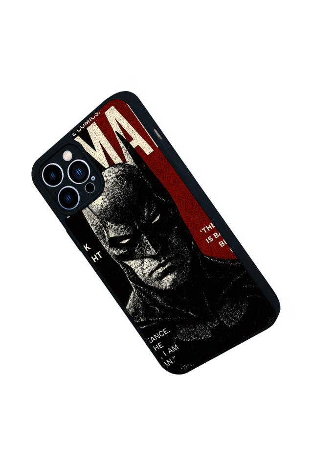 iPhone 12 Pro Max Uyumlu Batman Tasarımlı Glossy Premium Kılıf