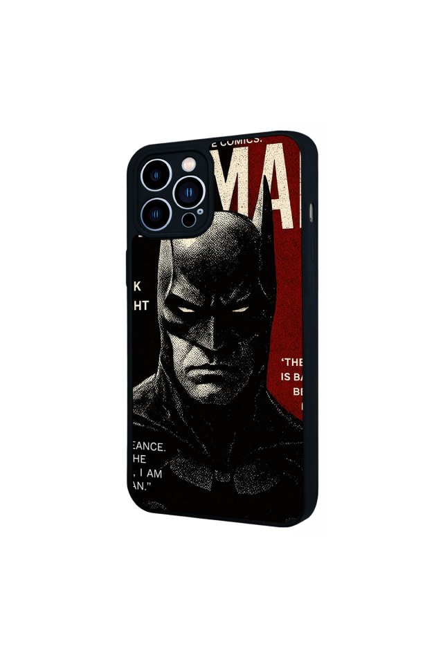 iPhone 12 Pro Max Uyumlu Batman Tasarımlı Glossy Premium Kılıf