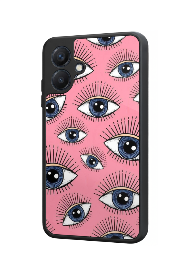 Samsung Galaxy A07 Uyumlu Göz Tasarımlı Glossy Premium Kılıf