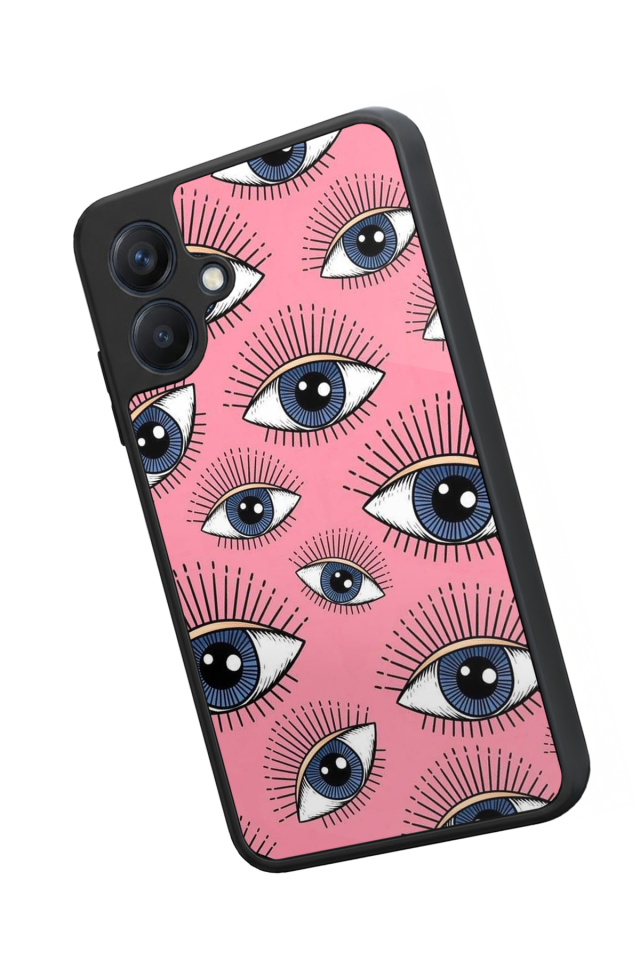 Samsung Galaxy A07 Uyumlu Göz Tasarımlı Glossy Premium Kılıf