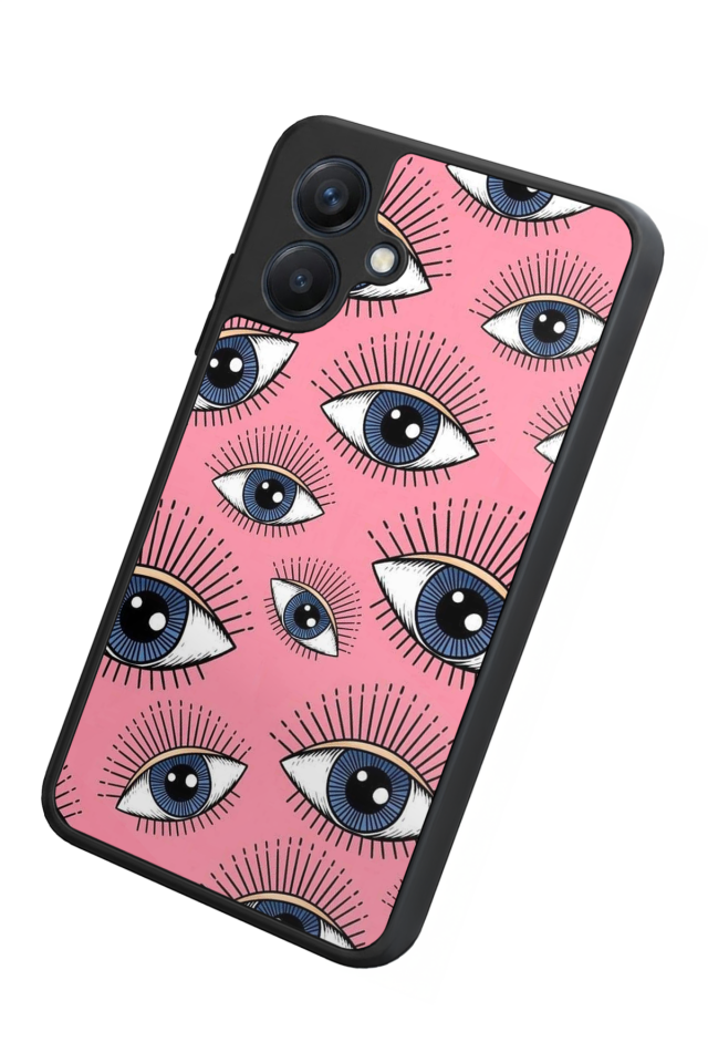 Samsung Galaxy A07 Uyumlu Göz Tasarımlı Glossy Premium Kılıf