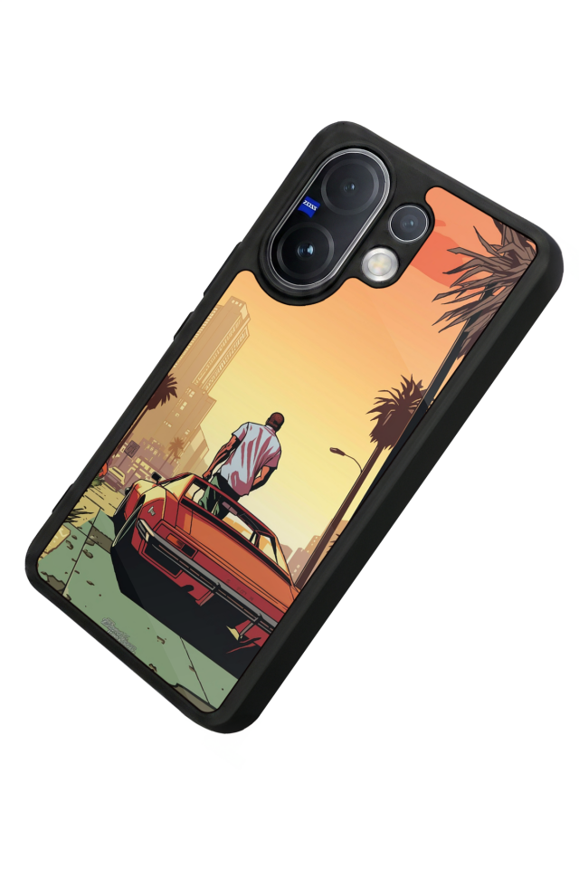 Vivo V60 Uyumlu GTA Tasarımlı Glossy Premium Kılıf
