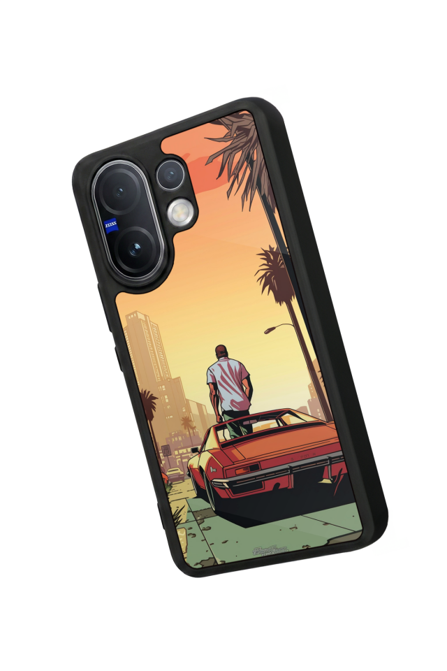 Vivo V60 Uyumlu GTA Tasarımlı Glossy Premium Kılıf