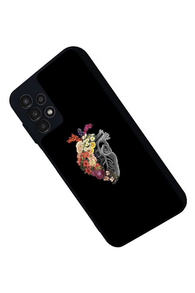 Samsung Galaxy A13 Uyumlu Kalp Love Tasarımlı Glossy Premium Kılıf