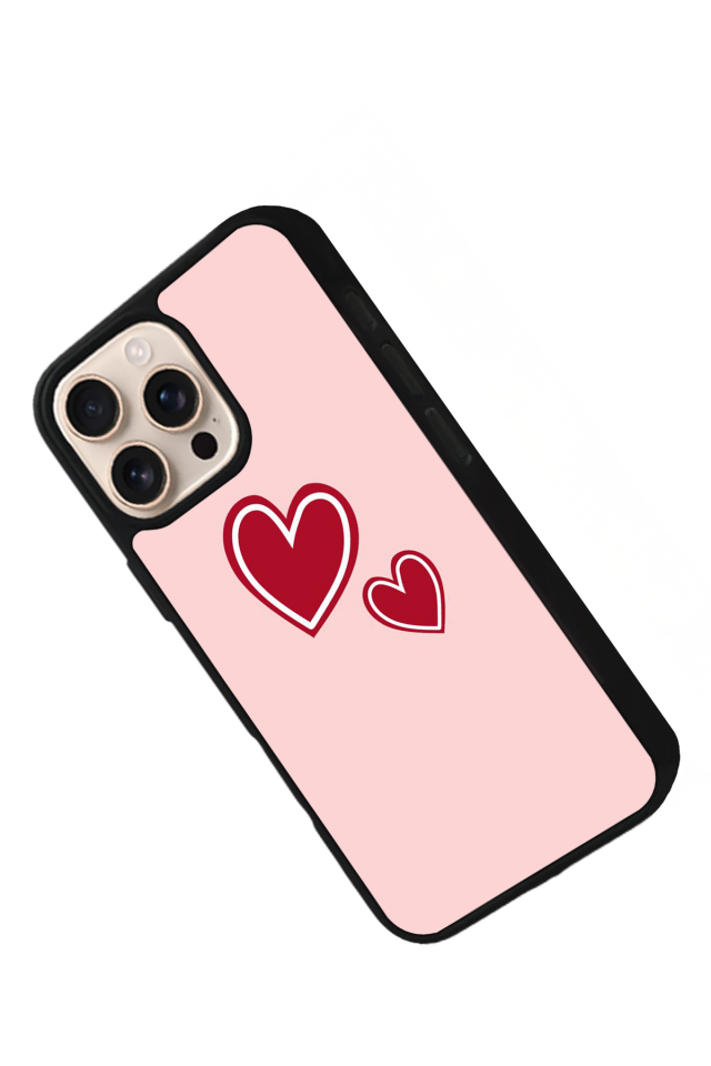 iPhone 14 Pro Uyumlu Kalp Love Tasarımlı Glossy Premium Kılıf