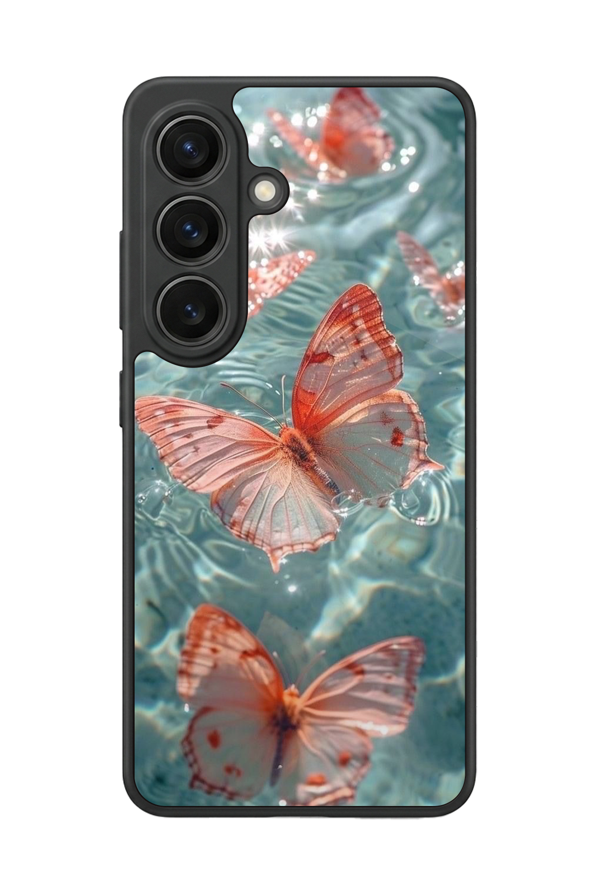 Samsung Galaxy S26 Uyumlu Kelebek Tasarımlı Glossy Premium Kılıf