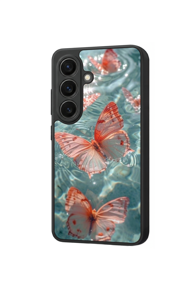 Samsung Galaxy S26 Uyumlu Kelebek Tasarımlı Glossy Premium Kılıf